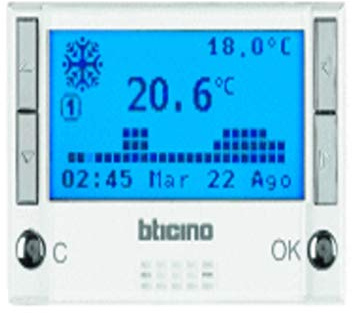 BTicino Axolute HD4451 Cronotermostato Blanco 3 Módulos