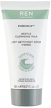 REN Evercalm Gentle Cleansing Milk for Sensitive Skin, 50ml