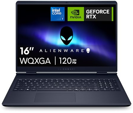 Alienware 16 Aurora Gaming Laptop AC16250 16" WQXGA 120Hz sRGB 100%, Intel Core 7 240H, Processor, NVIDIA GeForce RTX 5060, 16GB RAM, 1TB SSD, Windows 11 Home, UK Keyboard - 1 Year Alienware Care