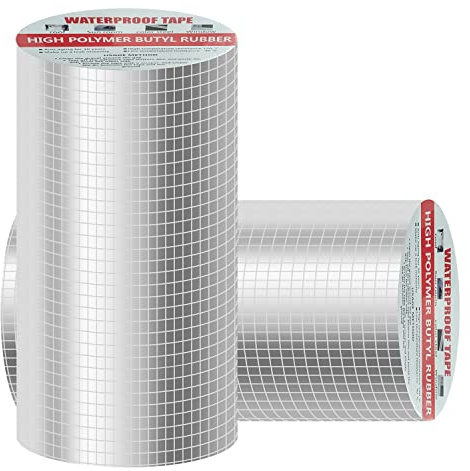 Ruban Butyle Étanche 200mmx5m - Adhésif Pour Réparation de Fuite, Toit, Bitume - Auto-Adhésif, Correctifs Imperméables