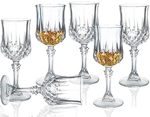 Srgeilzati Cordial Glasses With Stem - Sherry, Port, Crystal Shot, Limoncello - 1.75 oz (Set of 6)
