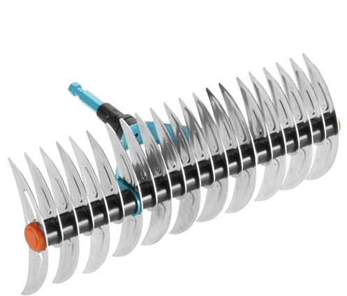 Gardena combisystem cutter rake: Rechuses to eliminate moss and grass felt, 35 cm working width, made steel, also suitable for rake of unratuous and stones (3392-20)