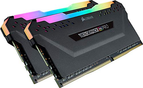 CORSAIR VENGEANCE RGB PRO DDR4 RAM 32GB (2x16GB) 3600MHz CL18-22-22-42 1.35V Intel XMP AMD EXPO Computer Memory – Black (CMW32GX4M2Z3600C18)