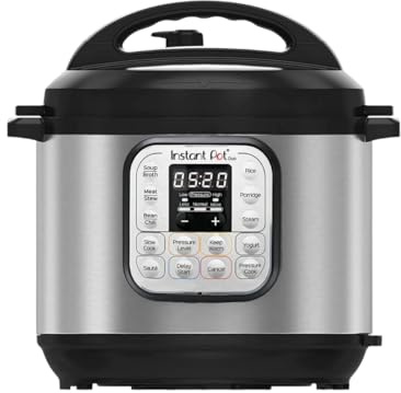 Instant Pot DUO MINI 3L Electric Pressure Cooker. 7-in-1: Pressure Cooker, Slow Cooker, Rice Cooker, Sauté Pan, Yoghurt Maker, Steamer and Food Warmer, Black,silver