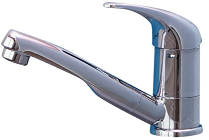 Comet Mitigeur Roma Camping-car Fourgon Caravane ABS Chromé 12V Bec Pivotant Orientable
