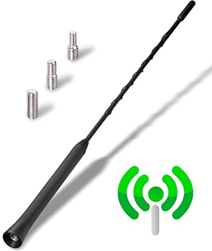 YIEHO Antenne Voiture Puissante 28CM - Antenne Radio Voiture Universelle pour Tous Les Modèles - Autoradio avec Réception Dab FM de Haute Qualité