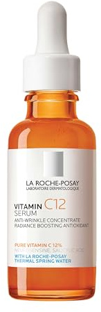 La Roche-Posay Pure Vitamin C12 Serum, Anti-Wrinkle Radiance Restoring Face Serum, 12% Pure Vitamin C, Salicylic Acid, Neurosensine, For Sensitive Skin, 30ml