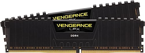 CORSAIR VENGEANCE LPX DDR4 RAM 16GB (2x8GB) Up to 3200MHz CL16 Intel XMP AMD EXPO Computer Memory – Black (CMK16GX4M2B3200C16)