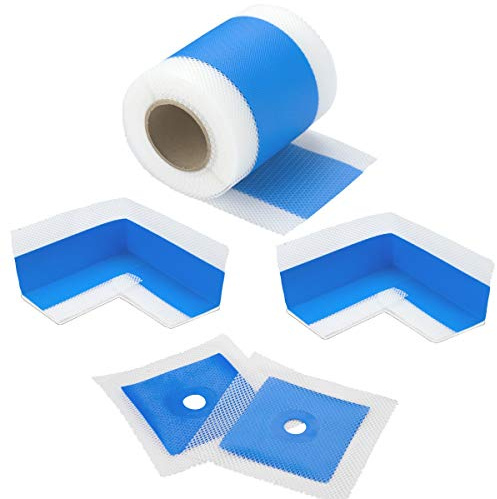 Bauhandel24 Kit de bande d'étanchéité D11 Bande d'étanchéité 10m kit etancheite douche bande d etancheite salle de bain étanchéité douche italienne