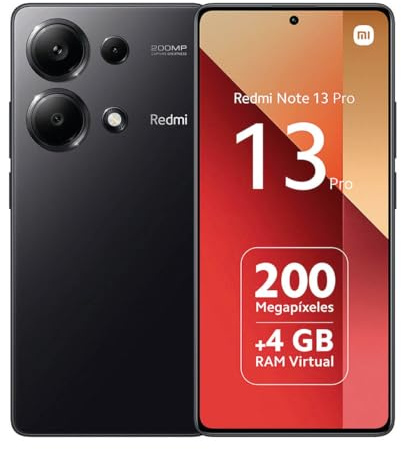 Xiaomi Redmi Note 13 Pro 4G 8GB/256GB Nero Mezzanotte AMOLED 120Hz 200MP OIS
