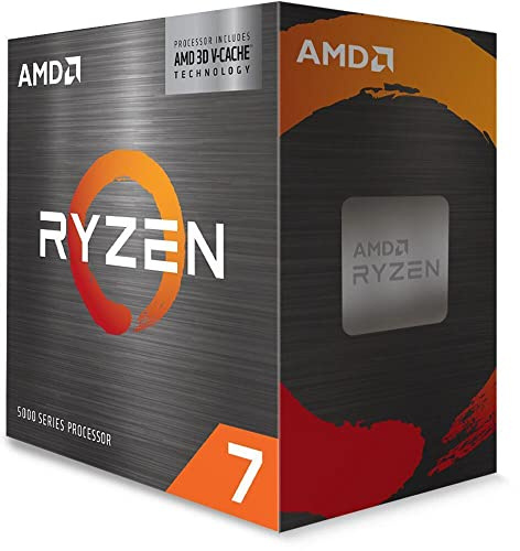 AMD Ryzen 7 5800X3D Processor (8 Cores, 16 Threads, 3.4 GHz, 96 MB L3 Cache, Socket AM4, 105W TDP, Black)