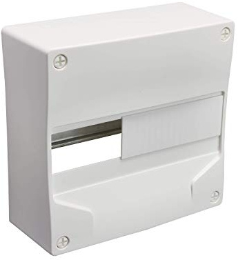 Coffret électrique - Tableau électrique étanche - Coffret tableau - Module électrique - Coffret vide - DEBFLEX Coffret Modulaire Vide 1 Rangée 13 modules 250X240X103mm Blanc