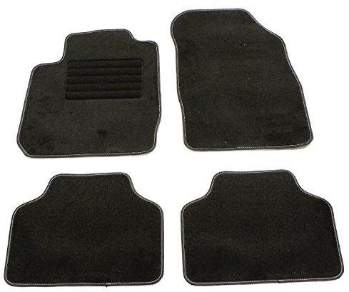 DBS 01765769 Tapis de sol Tapis noir Avant et Arrière Compatible avec FORD C-Max DM2 KA 3 portes RU8 Mondeo Mk5 Break CF Mondeo Mk5 3/5 portes CE Mondeo Mk5 Berline CD