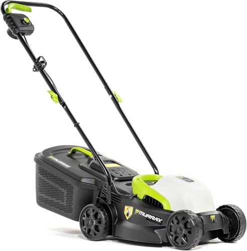 Murray Tosaerba Elettrico 2-in-1 LE320E – Compatto 1200W/32cm con Cesto Raccoglierba da 27L per Piccoli Giardini – Impugnatura Ergonomica e Protezione da Sovraccarico