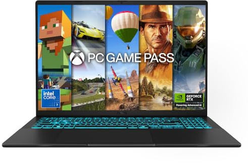 ASUS V16 V3607VM Gaming Laptop | 16.0" WUXGA 144Hz Screen | Intel Core 7 240H | NVIDIA GeForce RTX 5060 | 16GB RAM | 1TB PCIe SSD | Backlit Keyboard | Windows 11 | 3 Month Xbox Game Pass
