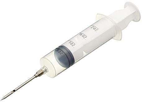 KitchenCraft Meat Injector, Cooking Syringe, Kitchen Gadget for Baking and Roasting, White/Transparent