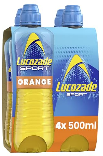 Lucozade Sport Body Fuel - Orange 4x500ml , Isotonic sports drink, with Electrolytes and Vitamin B3 ,Still , Bursting with Flavour