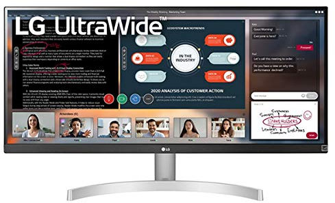 LG 29WN600-W Moniteur UltraWide 29 pouces Full HD IPS HDR10 2560x1080 75Hz AMD FreeSync Argent