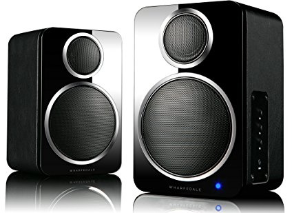 Wharfedale DS-2 Active Bluetooth Powered Compact Wireless Speakers - Black
