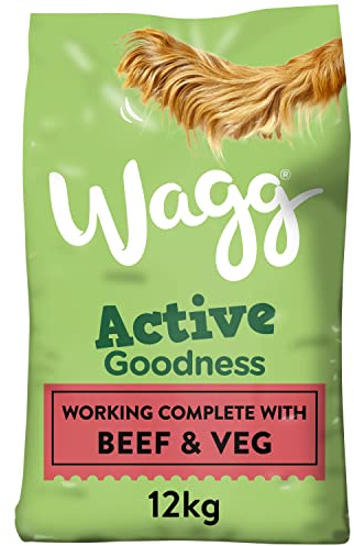 Wagg Active Goodness Beef & Veg Dry Dog Food - 12kg