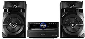 Panasonic SC-UX100E-K Black 300W Mini Hi-Fi System with Bluetooth, USB, CD Player, FM Radio