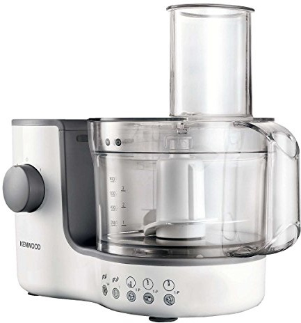 Kenwood Compact Food Processor, 1.4L Bowl, Blender, Emulsifying, Chopping Blade, Shredder Disc 400W, FP120, White