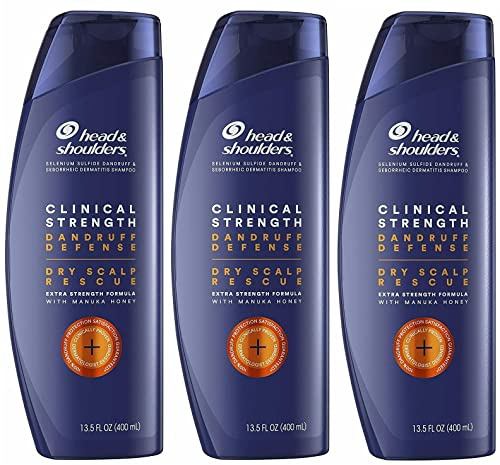 Head & Shoulders Clinical Strength Dandruff Shampoo, 13.5 Fl Oz (Pack of 3)