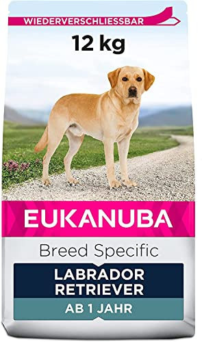 Eukanuba Complete Dry Dog Food for Adult Labrador Retriever Breed Types with Fresh Chicken 12 kg