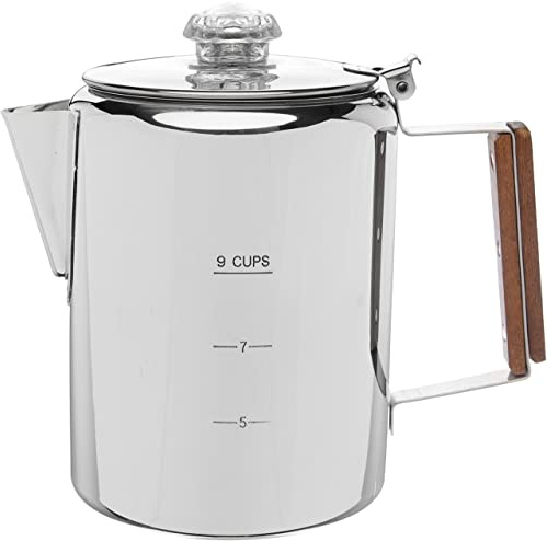 COLETTI Bozeman Coffee Percolator, Percolator Coffee Pot, Coffee Percolator Stovetop, Camping Coffee Makers, Percolator Coffee Pot Stovetop, Camp Coffee Pot