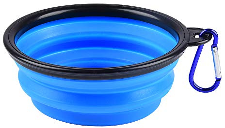 ZUOFENG Gamelles de Voyage pour Chien et Chat, Pliable en Silicone, Un Ensemble de 1 Pièces.