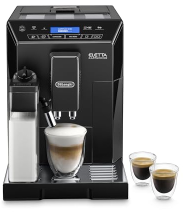 De'Longhi Eletta Cappuccino Fully Automatic Bean to Cup Coffee Machine, ECAM 44.660.B, Black