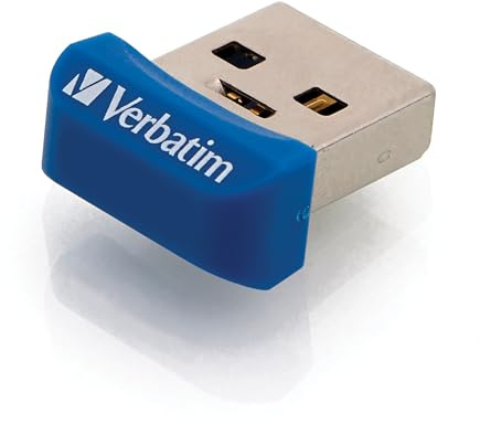 Verbatim Store 'n' Stay Nano USB 3.2 Drive - 32 GB, Azul