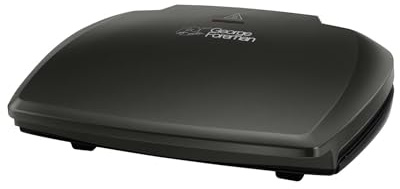 George Foreman Large Electric Grill - Non-stick, Healthy, Toast and Panini, Hot Plate, Energy Saving, Vertical Storage, Easy Cleaning, Escape Tray