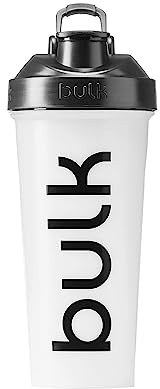 Bulk Iconic Clear 750ml Shaker Bottle, Lump-Free Wire Mixing Ball, Leak-Proof Screw-Top with Handle, BPA-Free, Dishwasher Safe, Protein, BCAA & Gym Supplements