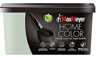 MAXMEYER Pittura Colorata Superlavabile Home, Color Salvia 2,5L