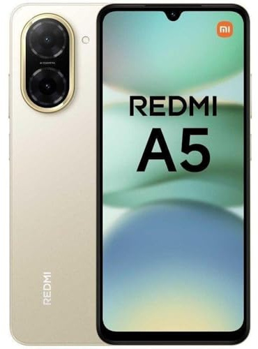 XIAOMI Redmi A5 4G Smartphone, 3+64GB, Gold Color, 6.88" Large Screen, 32MP Main Camera, 5200mAh Battery (typ), without Charger Included