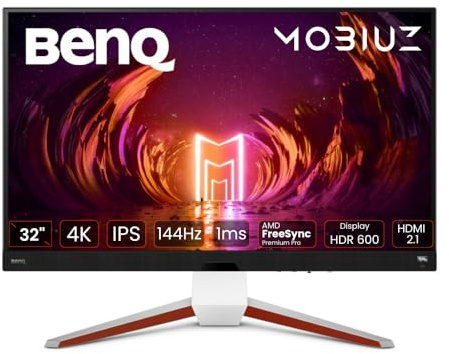 BenQ MOBIUZ EX3210U 32" 4K Ultra HD LED Gaming Monitor - 3840 x 2160, 144Hz, IPS, HDR 600, HDMI 2.1, VRR Compatible