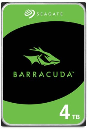 Seagate BarraCuda 4TB, Internal Hard Drive, 3.5 Inch, SATA, 6GB/s, 5.400 RPM, 256MB Cache, for Computer Desktop PC, FFP (ST4000DMZ04)