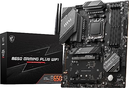 MSI B650 GAMING PLUS WIFI ATX Motherboard - AMD B650 Chipset, Socket AM5, DDR5 Memory, Wi-Fi 6E