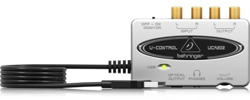 Behringer UCA202 2 Channel External Sound Card with Usb