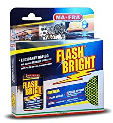 MAFRA Flash Bright Polish Lucidante Rapido Kit per Superfici in Cromo, Acciaio, Ottone e Lega - 80 ml