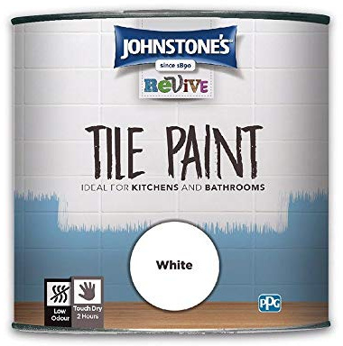 Johnstone's Revive White Tile Paint - 750ml - Gloss Finish