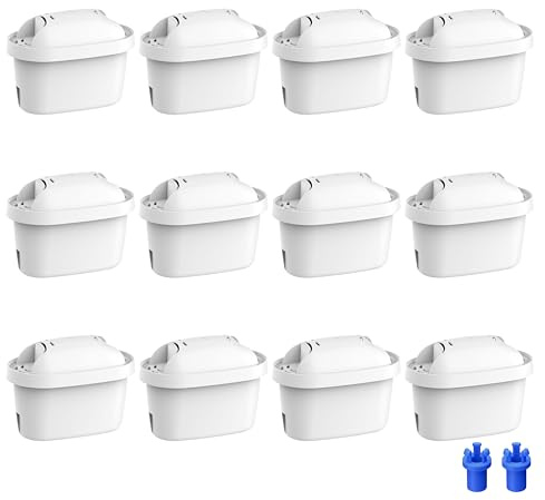 Waterdrop Filtri, Sostituzione per Brita® Maxtra+® Plus, Maxtra Pro® All-in-1 Filtro, Compatibile con Brita® Marella® Caraffa Filtrante, Ridurre PFAS, PFOA/PFOS, TÜV SÜD, NSF Certificata (12)