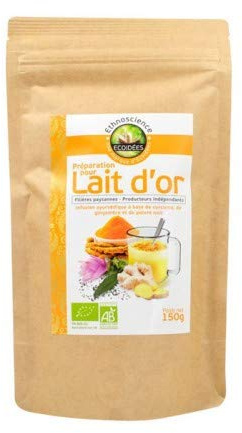 Ecoidees Poudre de préparation pour lait doré Infusion 150g