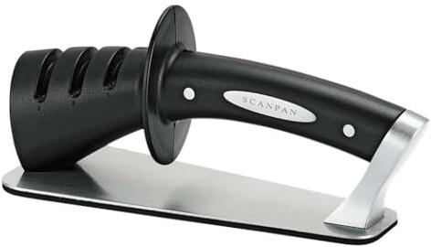 Scanpan Classic 3-Stage Pull-Through Knife Sharpener - Black