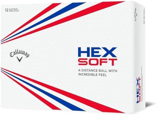 Callaway Golf Hex Soft Golf Balls 2019, White, 12 Ball Pack