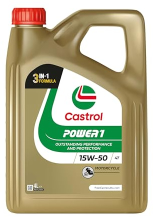 Castrol POWER1 4T 15W-50 Motorcycle Oil 4L