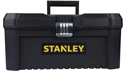STANLEY Essential Tool Box (16in), Durable Storage Solution with Removable Tote Tray and Organisers, for Parts and Tools Storage, STST1-75518