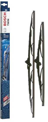 Bosch Twin 601 Spazzole Tergicristallo Anteriore 575mm/400mm Set 2 Pezzi Nero