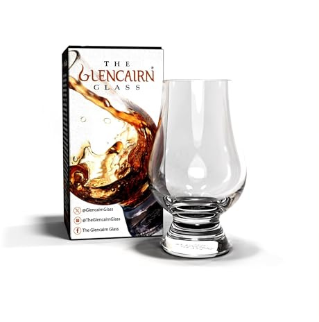 Glencairn Official Whisky Glass in Gift Carton – Lead-Free Crystal – for Scotch, Bourbon, Single Malt – Great Whisky Gift for Father's Day, Men, Women, Mum, Dad – 200ml